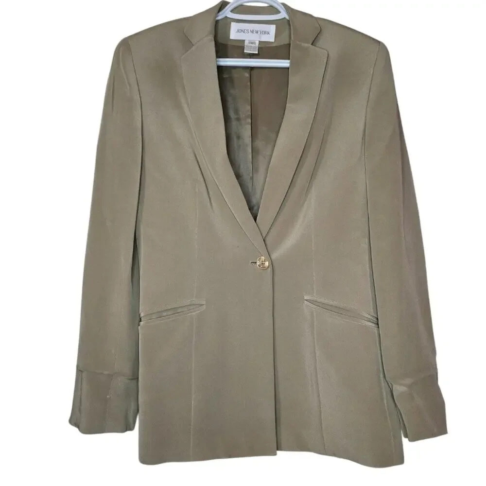 Jones New York Silk Business Blazer Size‎ 4